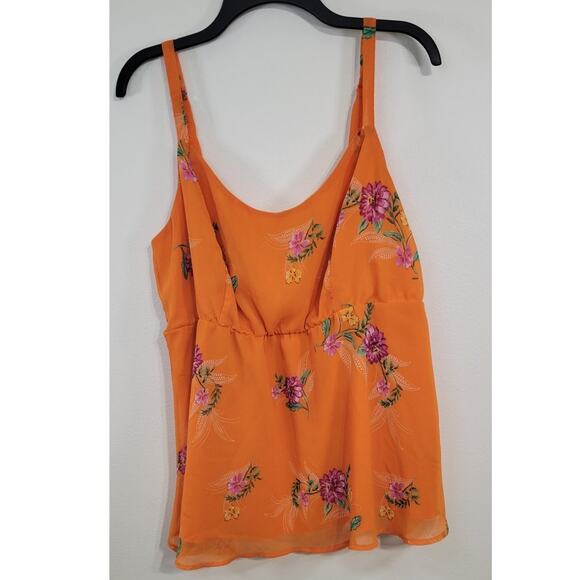 Torrid Tank Womens Size 2 Whimsical Fun Floral Boho Tank Stretch Bohemian Fairy - Picture 1 of 8